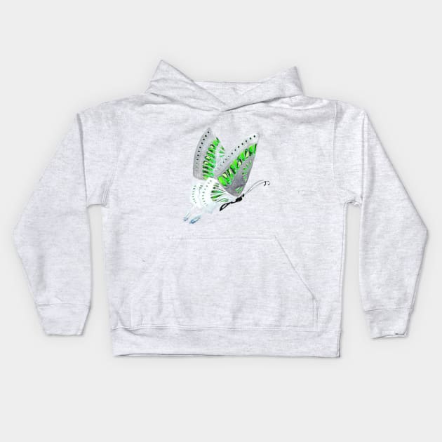 Agender Butterfly Kids Hoodie by AjDreamCraft